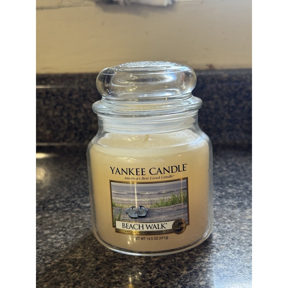 Yankee Candle Jar Scented Wax Beach Walk 1129791 14.5oz NEW NOS USA